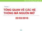 Bài giảng hệ thống phần mềm mã nguồn mở chi tiết