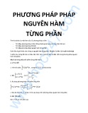 Phương pháp nguyên hàm từng phần (Phần 1): Kinh nghiệm giải nhanh, hiệu quả