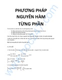 Phương pháp tính tích phân bằng nguyên hàm từng phần (Phần 2)