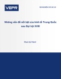 Kinh tế Trung Quốc: Những vấn đề nổi bật sau Đại hội XVIII