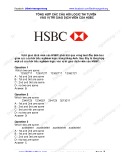 Tổng hợp các câu hỏi logic thi tuyển vào vị trí giao dịch viên của HSBC