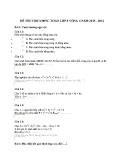 Đề thi Violympic Toán lớp 8 vòng 6 năm 2015-2016: Tuyển tập đề thi hay