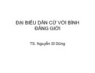Bài giảng Đại biểu dân cử về bình đẳng giới [mới nhất]