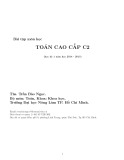 Bài tập Toán cao cấp C2 ThS. Trần Bảo Ngọc: Giải chi tiết và nâng cao