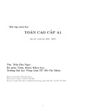 Bài tập Toán cao cấp A1: ThS. Trần Bảo Ngọc (Giải chi tiết)
