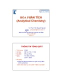 Bài giảng Hóa phân tích: Analytical chemistry của TS. Phạm Trần Nguyên Nguyên