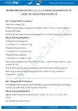 Hướng dẫn giải chi tiết bài 1, 2, 3, 4, 5, 6 trang 18 SGK Hóa lớp 10