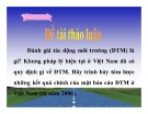 Bài Thuyết Trình Kinh Tế Môi Trường [Chuẩn SEO]