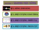 Quang học sóng: Bài giảng Chương 7 chi tiết