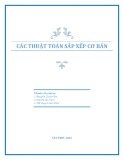Đề tài Công nghệ thông tin: Các thuật toán sắp xếp cơ bản