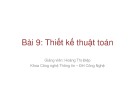 Thiết kế thuật toán: Bài giảng Bài 9 chi tiết