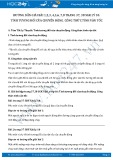 Giải bài tập Tính tương đối của chuyển động, công thức tính vận tốc SGK Lý 10 (mới nhất)