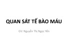 Bài giảng Thực hành Vi sinh - Ký sinh trùng: Quan sát tế bào máu - GV. Nguyễn Thị Ngọc Yến