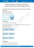 Hướng dẫn giải bài tập Toán 1 trang 124 SGK: Bài 1, 2, 3, 4