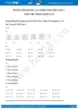 Hướng dẫn giải Toán 1 (SGK): Bài 1, 2 trang 83 chi tiết