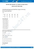 Hướng dẫn giải Toán 1 trang 129 SGK: Bài 1, 2, 3 (chi tiết)