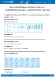 Hướng dẫn giải chi tiết bài 1, 2, 3, 4, 5 trang 89 SGK Toán 1