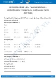 Hướng dẫn giải bài tập 1,2,3,4 trang 125 SGK Toán 1 (chi tiết)