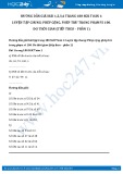 Hướng dẫn giải bài tập Toán 1 trang 180 SGK: Bài 1, 2, 3, 4
