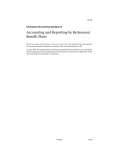 International Accounting Standard 26: Accounting and reporting by retirement benefit plans