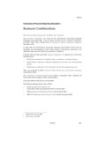 International Financial Reporting Standard 3: Business combinations