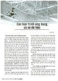 Các loại trình ứng dụng cơ sở dữ liệu