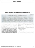 Nông nghiệp Việt Nam sau khi vào WTO