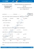 Đề thi thử Toán THPT Quốc gia 2017 lần 1 - THPT Lý Thái Tổ (Mã đề 820) có đáp án