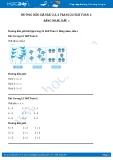 Giải bài tập Bằng nhau. Dấu = SGK Toán 1
