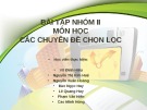 Bài tập nhóm môn học Các chuyên đề chọn lọc [chuẩn SEO]