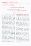 Vai trò của ngôn ngữ trong sự phát triển xã hội: Phân tích chi tiết