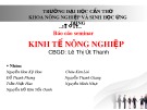 Kinh nghiệm thuyết trình kinh tế nông nghiệp hiệu quả nhất