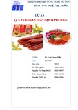Đồ án: Quy trình sản xuất lạp xưởng heo