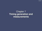 Timing generation và measurements: Bài giảng về nguyên lý và ứng dụng Microcomputer - Chương 7