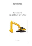 Tập bài giảng Kinh tế máy xây dựng chuẩn nhất - ĐH Thủy Lợi