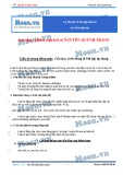 Lý thuyết và bài tập liên từ - Nguyễn Quỳnh Trang