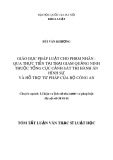 Giáo dục pháp luật cho phạm nhân: Tóm tắt luận văn Thạc sĩ Luật học (Thực tiễn tại trại giam Quảng Ninh)