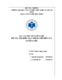 Báo cáo thực tập nghề nghiệp: Tìm hiểu quy trình chế biến cua tuyết luộc