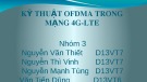 Kỹ thuật OFDMA trong mạng 4G-LTE: Bài thuyết trình chi tiết