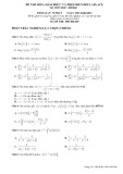 Đề thi Hàm biến phức và phép biến đổi Laplace năm 2014-2015 (có mã đề)
