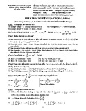 Đề thi Hàm biến phức và phép biến đổi Laplace cuối học kỳ 2 năm 2015-2016