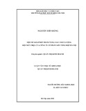Giải pháp nâng cao chất lượng đội ngũ CBQL Công ty CP Sơn tổng hợp Hà Nội: Luận văn Thạc sĩ Khoa học