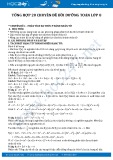 Tổng hợp 20 chuyên đề bồi dưỡng Toán 8