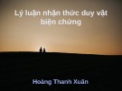 Lý luận nhận thức duy vật biện chứng: Kinh nghiệm và ứng dụng
