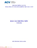 Báo cáo thường niên năm 2016: Tổng Công ty cảng hàng không Việt Nam - CTCP