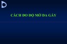 Bài giảng Cách đo độ mờ da gáy