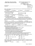 Đề thi thử THPT Quốc gia lần 1 môn Sinh học năm 2017 - THPT Nguyễn Đức Thuận - Mã đề 132