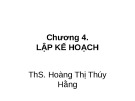 Bài giảng chương 4: Lập kế hoạch