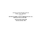Đề thi Quản trị cơ sở dữ liệu: Tốt nghiệp cao đẳng nghề (2008-2011), môn thực hành, mã đề QTCSDL-TH44