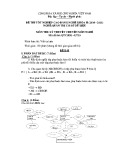 Đề thi Quản trị cơ sở dữ liệu: Tốt nghiệp cao đẳng nghề khoá II (2008 - 2011), môn lý thuyết nghề - Mã đề QTCSDL-LT10